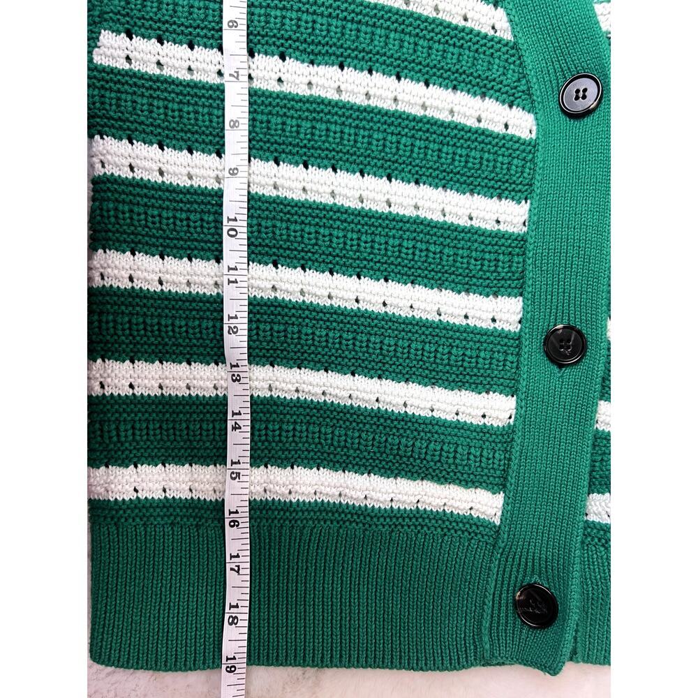 Chic Rails Geneva Cardigan Kelly Stripe Size Medium - Picture 7 of 7